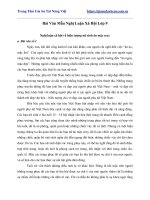 Bài văn mẫu nghị luận xã hội lớp 9 