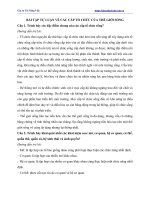 Tài liệu môn sinh lớp 11 bài tập về các cấp và tổ chức của thế giới sống 