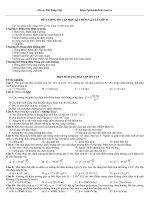 Đề cương ôn tập học kì 1 môn vật lý lớp 11 