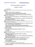 Đề cương ôn thi hoc kì 1 môn lý 6 