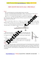 Đề thi olympic vật lý lớp 10   2016 2017   trường THPT chuyên trần hưng đạo   bình thuận   file word có lời giải chi tiết 