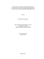KHẢO SÁT VÀ ĐÁNH GIÁ MỨC ĐỘ NHẬN THỨC CỦA CỘNG ĐỒNG VỀ DU LỊCH SINH THÁI CỘNG ĐỒNG  TẠI XÃ TÀ LÀI, HUYỆN TÂN PHÚ, TỈNH ĐỒNG NAI  