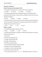 Tài liệu môn hóa lớp 12 bài tập chương 2 về cacbohidrat 