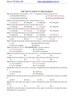 Tài liệu môn hóa lớp 11 bài tập về ankan và xicloankan 