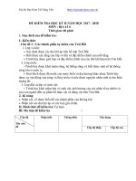 Đề thi học kỳ 2 môn địa lý lớp 6 năm học 2018 