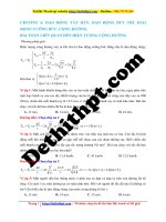 Công phá giải nhanh chủ đề DAO ĐỘNG tắt dần  DAO ĐỘNG DUY TRÌ  DAO ĐỘNG CƯỠNG bức  CỘNG HƯỞNG  