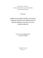     NGHIÊN CỨU ĐẶC ĐIỂM LÂM HỌC VÀ KỸ THUẬLÂM SINH CỦA RỪNG CAO SU TRỒNG TUỔI 110  TRÊN ĐẤT ĐỎ BAZAN TẠI CÔNG TY CAO SU  EAH’LEO ĐĂK LĂK     