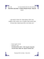 Cập nhật tầm soát, chẩn đoán và điều trị giang mai cho thai phụ theo khuyến cáo WHO 2017
