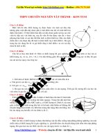 Đề thi olympic vật lý lớp 10   2016 2017   trường THPT chuyên nguyễn tất thành   kon tum   file word có lời giải chi tiết 