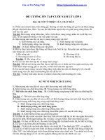 Đề cương ôn tập cuối năm môn lý lớp 6 