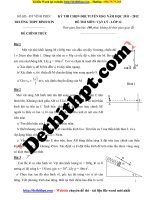 Đề thi HSG môn vật lý lớp 12   THPT bình sơn   vĩnh phúc   2011 2012   file word có lời giải chi tiết 