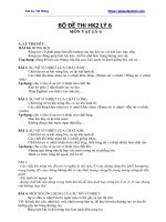 Bộ đề thi HKII lý 6, gia sư dạy kèm lớp 6 