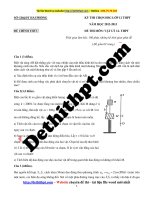 Đề HSG môn vật lý lớp 12 năm học 2012 2013   sở GDĐT hải phòng   hệ không chuyên   file word có lời giải chi tiết 