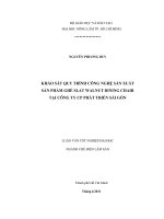 KHẢO SÁT QUY TRÌNH CÔNG NGHỆ SẢN XUẤT SẢN PHẨM GHẾ SLAT WALNUT DINING CHAIR  TẠI CÔNG TY CP PHÁT TRIỂN SÀI GÒN   