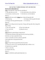 Tài liệu môn sinh lớp 9 bài tập trắc nghiệm hệ sinh thái 