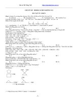 Chuyên đề hidrocacbon không no hóa 12 