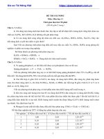 Tài liệu môn hóa lớp 11 đề thi olympic môn hóa 