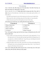 Tài liệu môn sinh lớp 10 bài tập về tế bào nhân thực 