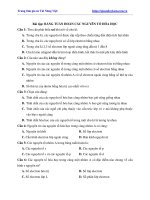 Tài liệu môn hóa bài tập trắc nghiệm bảng tuần hoàn hóa học 