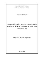 Tội mua bán trái phép chất ma túy theo pháp luật hình sự việt nam từ thực tiễn tỉnh đắk lắk