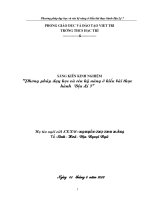 sang kien kinh nghiem dia ly 7  hằng  Phương pháp dạy học và rèn kỹ năng ở kiểu bài thực hành Địa Lý 7