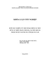     BƯỚC ĐẦU NGHIÊN CỨU MỘT SỐ ĐẶC ĐIỂM CẤU TRÚC RỪNG TỰ NHIÊN TRẠNG THÁI IIIA  TẠI TIỂU KHU 834 THUỘC HUYỆN NAM TRÀ MY, TỈNH QUẢNG NAM     2
