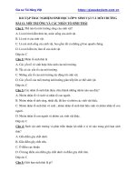 Đề cương ôn tập môn sinh lớp 9 bài tập sinh vật và môi trường 