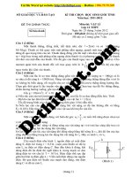 Đề HSG môn vật lý lớp 12 năm học 2011 2012   sở GDĐT thanh hóa   chính thức   file word có lời giải chi tiết 