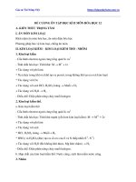 Đề cương ôn tập HK2 môn hóa lớp 12 