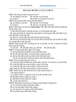 Bài tập chương 3 môn vật lý lớp 10 