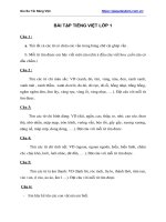 Bài tập tiếng việt lớp 1 mới nhất 