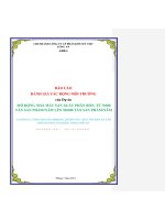 DTM Cấp Sở | Báo cáo ĐTM Dự Án Nhà máy phân bón Việt Mỹ tỉnh Long An 0918755356