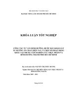     CÔNG TÁC TƯ VẤN DINH DƯỠNG, BƯỚC ĐẦU KHẢO SÁT XU HƯỚNG ĂN CHAY HIỆN NAY VÀ MỘT SỐ HOẠT ĐỘNG  KHÁC TẠI TRUNG TÂM NGHIÊN CỨU THỰC PHẨM VÀ DINH DƯỠNG THÀNH PHỐ HỒ CHÍ MINH 
