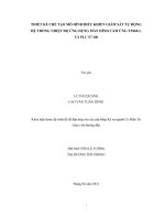 THIẾT KẾ CHẾ TẠO MÔ HÌNH ĐIỀU KHIỂN GIÁM SÁT TỰ ĐỘNG HỆ THỐNG NHIỆT ĐỘ ỨNG DỤNG MÀN HÌNH CẢM ỨNG TP460L   VÀ PLC S7  200    
