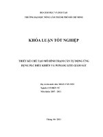  THIẾT KẾ CHẾ TẠO MÔ HÌNH TRẠM CÂN TỰ ĐỘNG ỨNG DỤNG PLC ĐIỀU KHIỂN VÀ WINLOG LITE GIÁM SÁT    