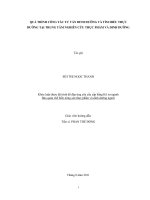 QUÁ TRÌNH CÔNG TÁC TƯ VẤN DINH DƯỠNG VÀ TÌM HIỂU THỰC  DƯỠNG TẠI TRUNG TÂM NGHIÊN CỨU THỰC PHẨM VÀ DINH DƯỠNG 