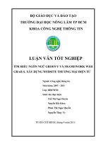 TÌM HIỂU NGÔN NGỮ GROOVY VÀ FRAMEWORK WEB GRAILS, XÂY DỰNG WEBSITE THƯƠNG MẠI ĐIỆN TỬ    