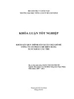   KHẢO SÁT QUY TRÌNH SẢN XUẤT CHẢ GIÒ RẾ CÔNG TY CỔ PHẦN CHẾ BIẾN HÀNG   XUẤT KHẨU CẦU TRE    