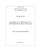 Trang phục của người ê đê ở xã eatu, thành phố buôn ma thuột, tỉnh đắk lắk