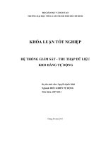   HỆ THỐNG GIÁM SÁT  THU THẬP DỮ LIỆU  KHO HÀNG TỰ ĐỘNG  