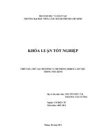    THIẾT KẾ, CHẾ TẠO MÔ HÌNH VÀ MÔ PHỎNG ROBOT LÀM VIỆC TRONG NHÀ KÍNH   