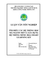    TÌM HIỂU CÁC HỆ THỐNG HỌC MÃ NGUỒN MỞ VÀ XÂY DỰNG HỆ THỐNG MINH  HỌA SMART  LEARNING KIT   