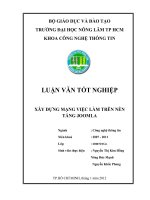 XÂY DỰNG MẠNG VIỆC LÀM TRÊN NỀN TẢNG JOOMLA 