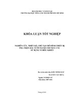    NGHIÊN CỨU, THIẾT KẾ, CHẾ TẠO MÔ HÌNH THIẾT BỊ PHA TRỘN DẦU TƯỚI NGUỘI CHO MÁY CNC     SỬ DỤNG VI ĐIỀU KHIỂN 