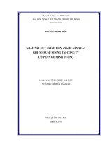  KHẢO SÁT QUY TRÌNH CÔNG NGHỆ SẢN XUẤT   GHẾ MARUMI DINING TẠI CÔNG TY  CỔ PHẦN GỖ MINH DƯƠNG    