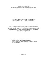   KHẢO SÁT QUY TRÌNH CHẾ BIẾN BÁNH PHỒNG TÔM HƯƠNG VỊ CAY SOPCH VÀ KIỂM TRA CÁC ĐIỀU KIỆN ĐỂ  TIẾN HÀNH XÂY DỰNG GMP TẠI CÔNG TY CỔ PHẦN LIWAYWAY VIỆT NAM     