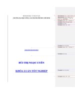   NGHIÊN CỨU CẢI THIỆN CHẤT LƯỢNG SẢN PHẨM NƯỚC ÉP THANH LONG 