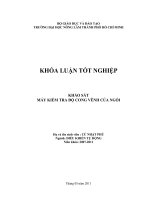   KHẢO SÁT  MÁY KIỂM TRA ĐỘ CONG VÊNH CỦA NGÓI    