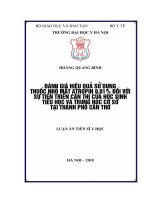 Đánh giá hiệu quả sử dụng thuốc tra mắt atropin 0,01% đối với sự tiến triển cận thị của học sinh một số trường tiểu học và trung học cơ sở tại thành phố Cần Thơ