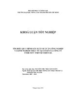    TÌM HIỂU QUY TRÌNH SẢN XUẤT SUẤT ĂN CÔNG NGHIỆP VÀ KINH NGHIỆM THỰC TẾ TẠI CƠ SỞ CỦA CÔNG TY  TNHH MTV TMDVXD THIÊN HÀ  